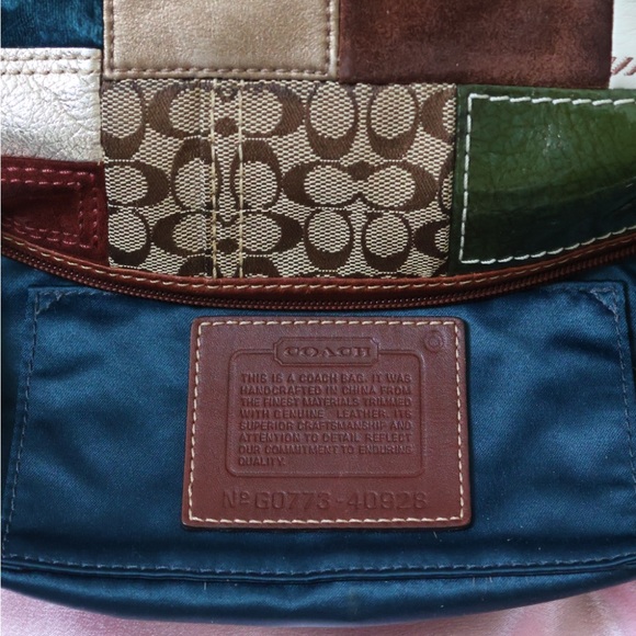 Vintage Coach Y2K Multicolor Patchwork Shoulder Bag - Picture 7 of 7
